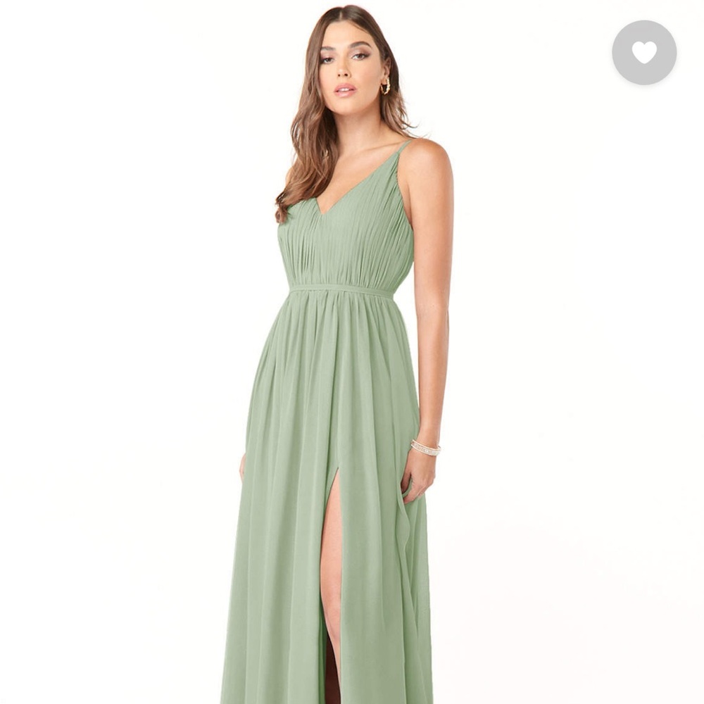 Azazie Blythe Bridesmaid Dress Dusty Sage